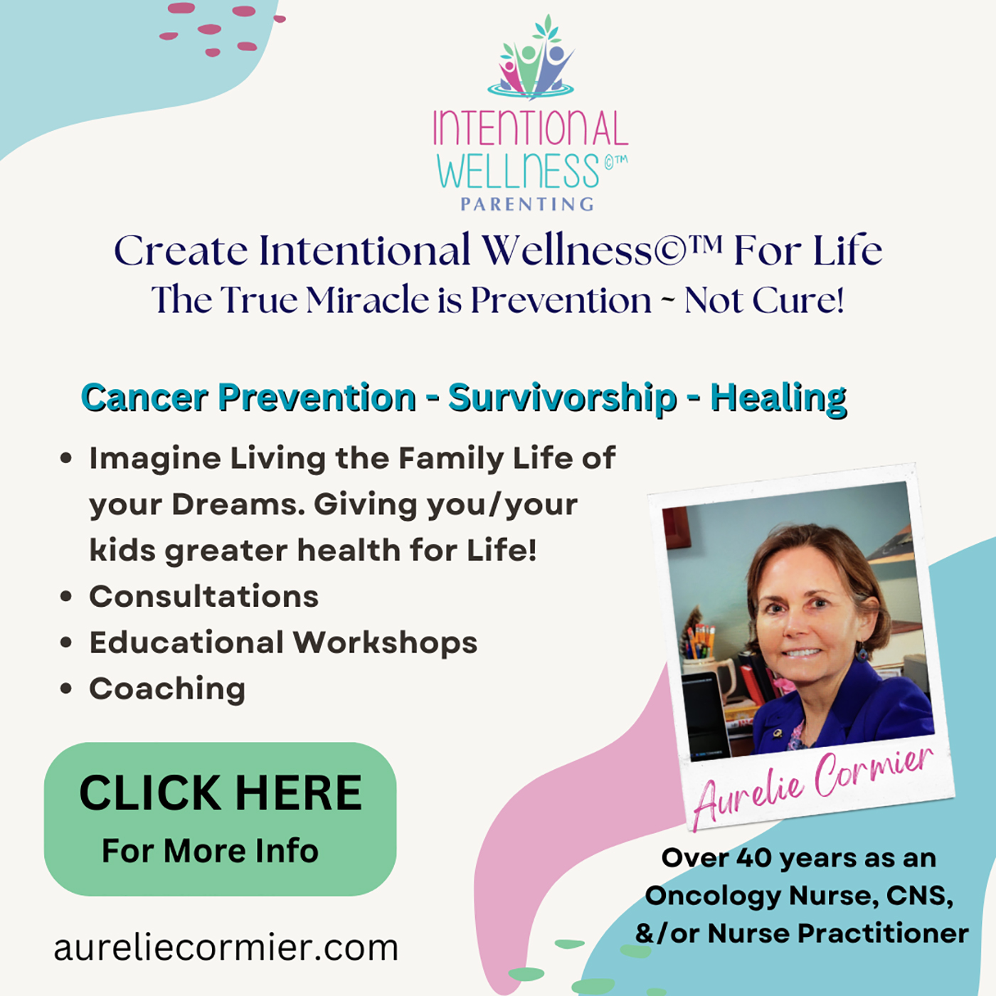 Create Intentional Wellness©™ For Life with Aurelie Cormier